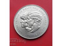 Ηνωμένο Βασίλειο - 25 πένες 1981 - ο γάμος του Charles και της Diana