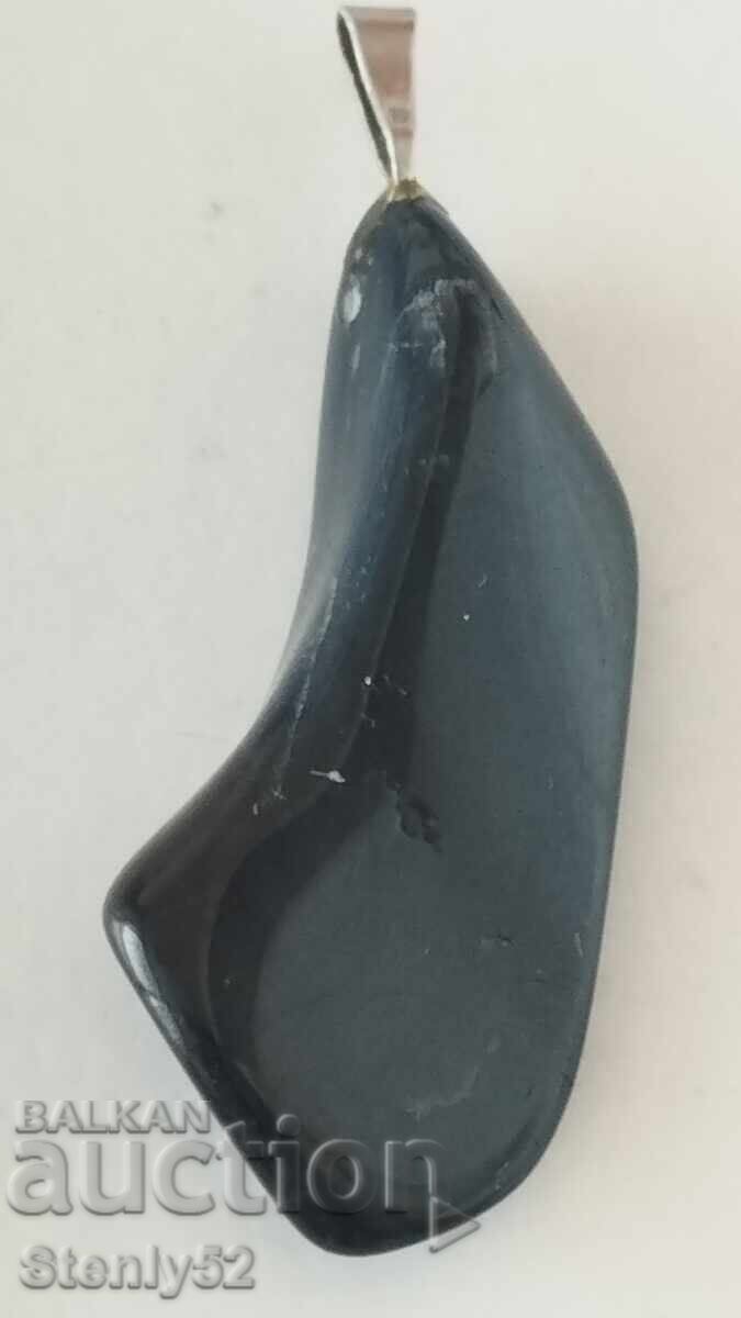 Medalion piatră neagră naturală