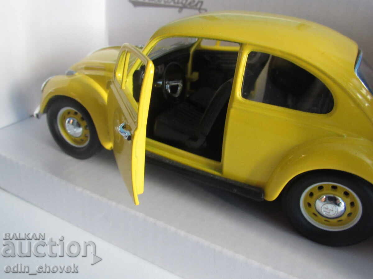 Licitație 1/24 Mașinuță metalică de colecție Lucky 1967 VW Beetle