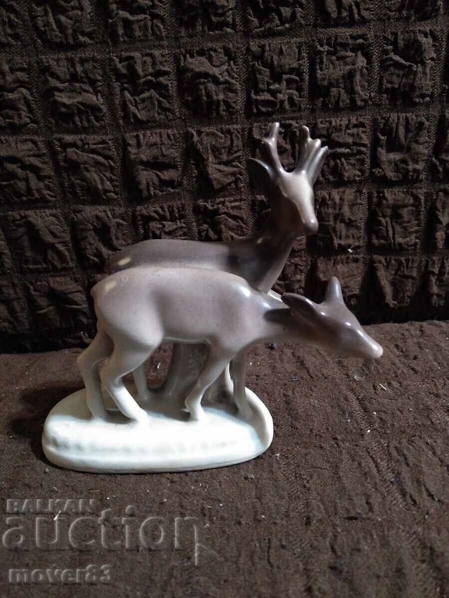 Porcelain figurine. Deer