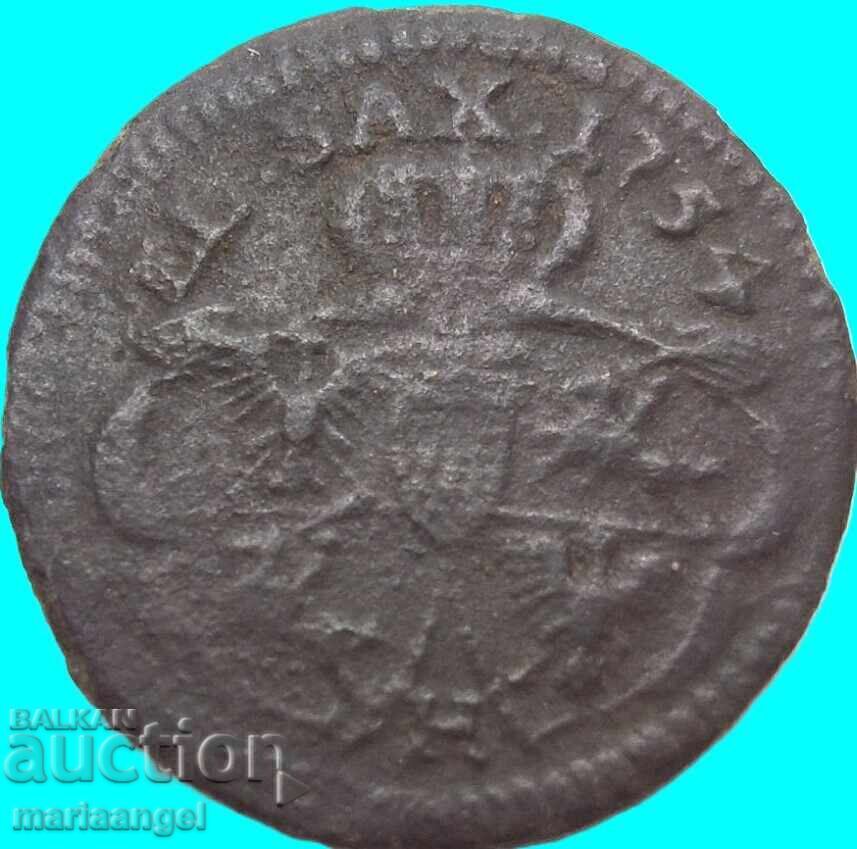 Πολωνία 1754 1 γρόσι (Μεγάλο - 21 χιλ.) Αύγουστος Γ' χάλκινο με τιμή € 22.00 | 43.03 BGN