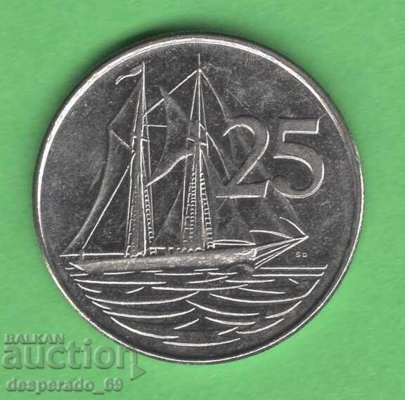 (¯`'•.¸ 25 cents 2005 CAYMAN ISLANDS ¸.•'´¯)