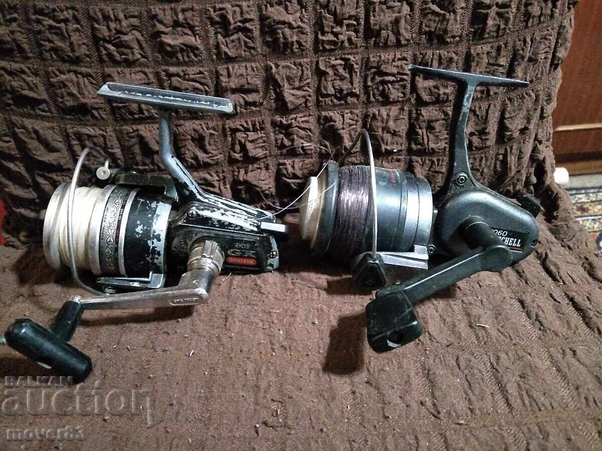 Old fishing reels. Set Old fishing reels. Set