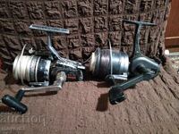 Old fishing reels. Set