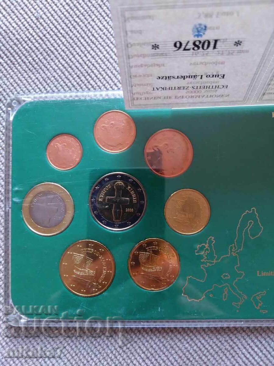 Set de euro monede, Cipru cu preț € 16.00 | 31.29 BGN Set de euro monede, Cipru cu preț € 16.00 | 31.29 BGN