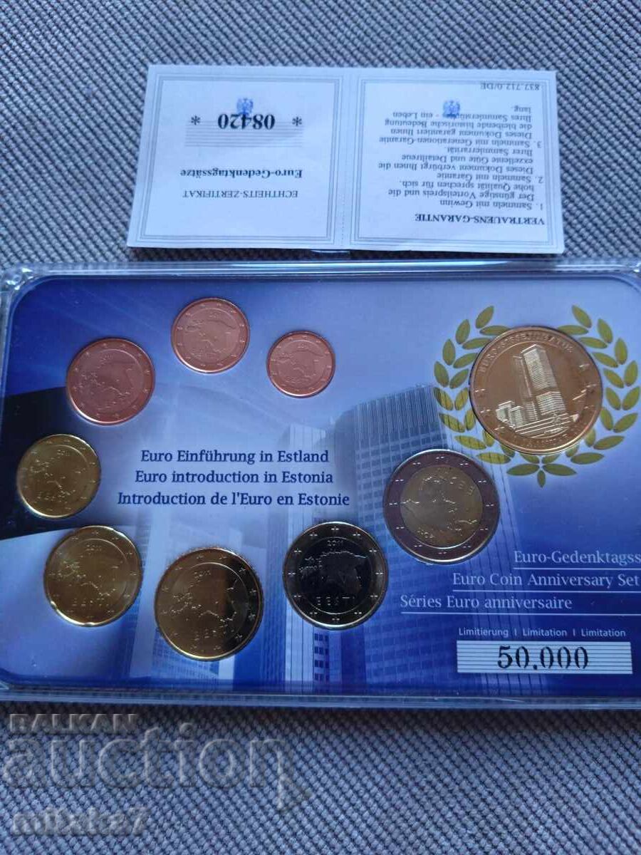 Сет евромонети, Естония