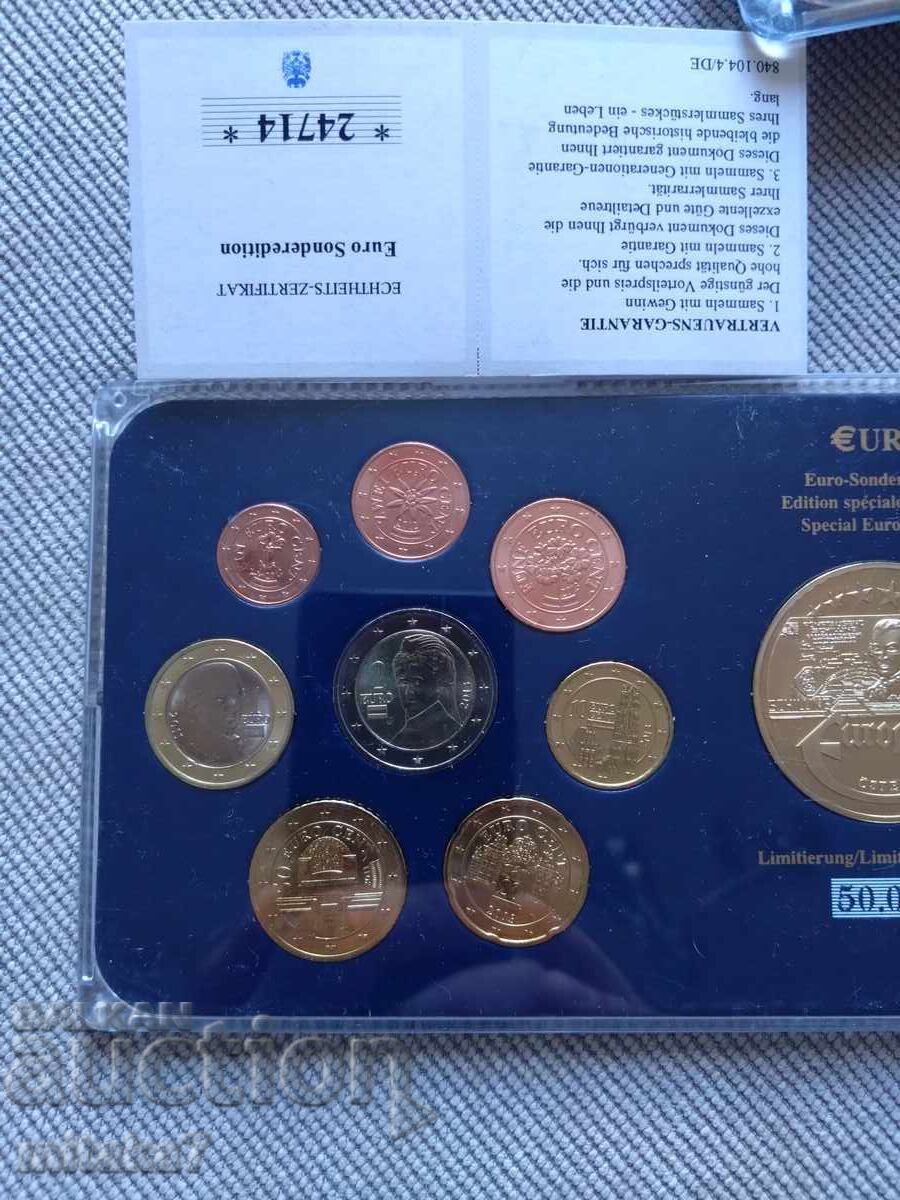 Σετ ευρωνομισμάτων, Αυστρία με τιμή € 18.00 | 35.21 BGN