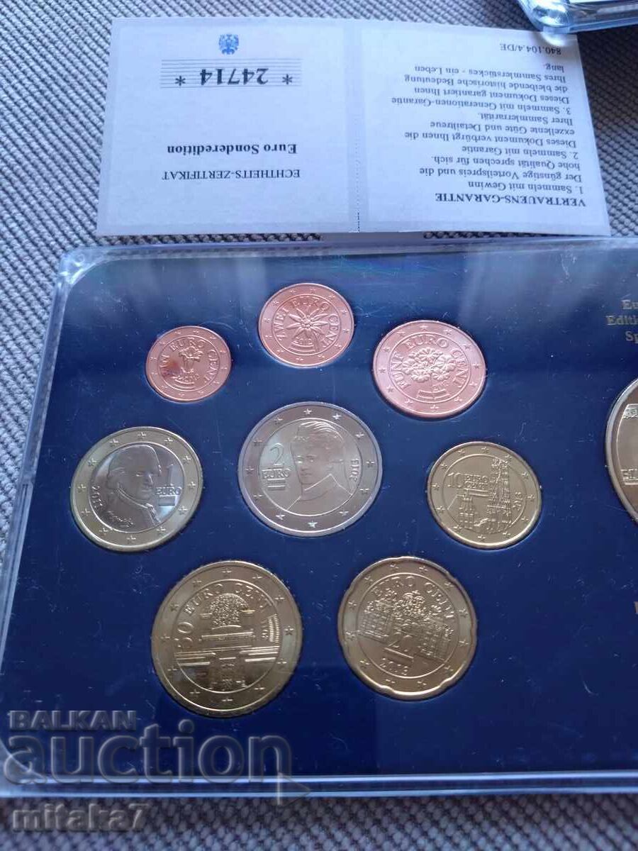 Δημοπρασία Σετ ευρωνομισμάτων, Αυστρία