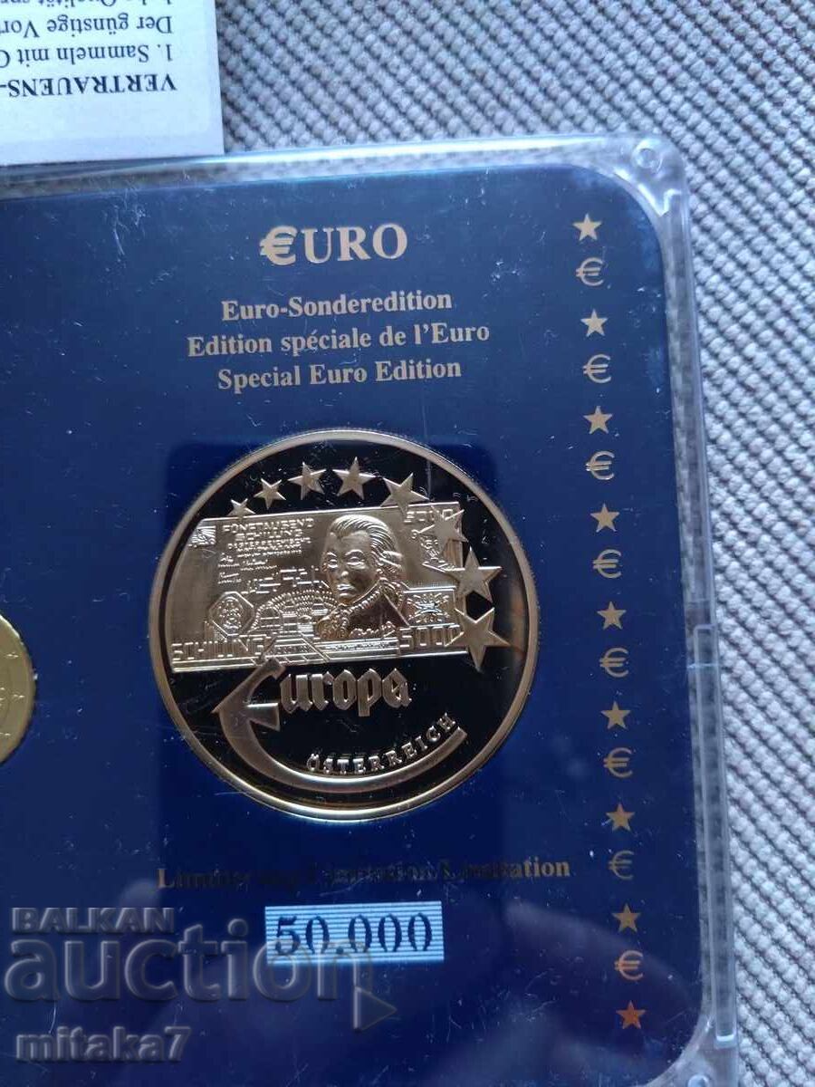 Παράδοση Σετ ευρωνομισμάτων, Αυστρία