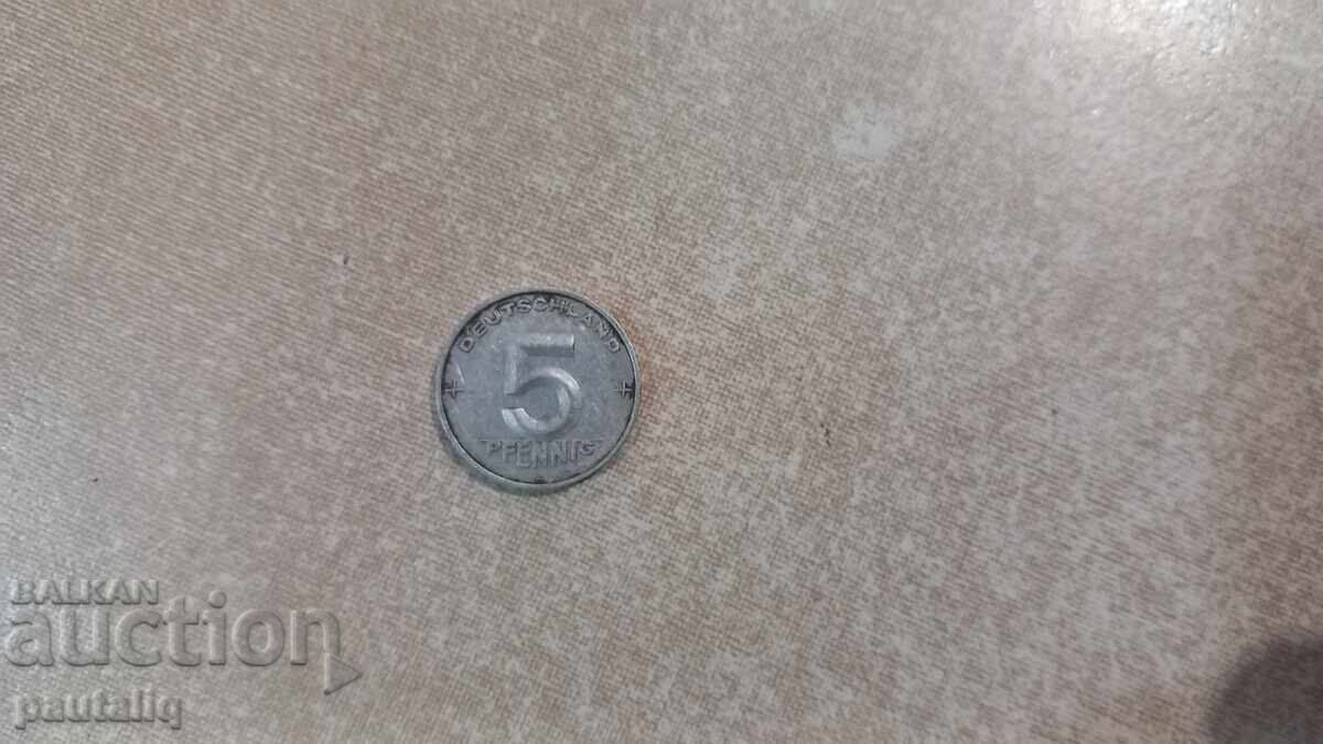 Licitație 5 Pfennig 1952 GDR