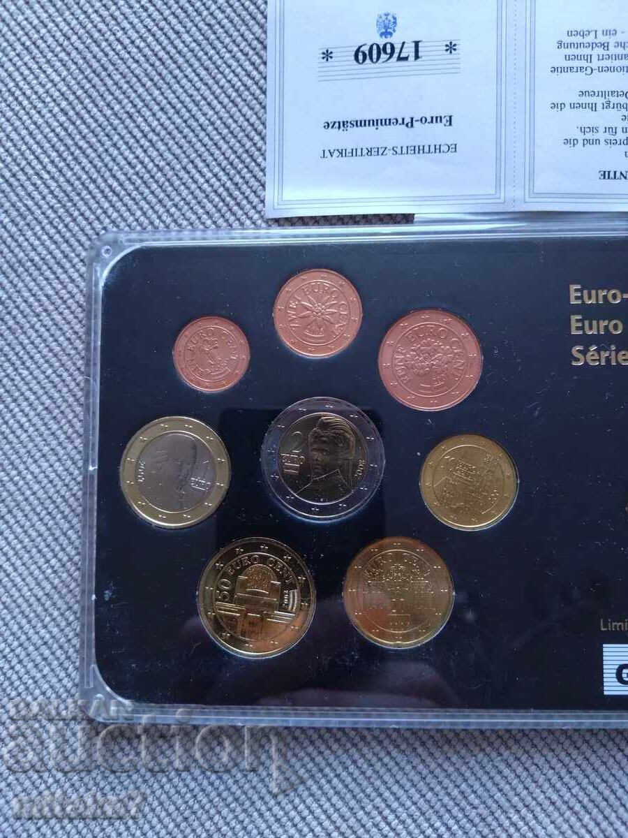 Set de euro monede, Austria cu preț € 14.00 | 27.38 BGN