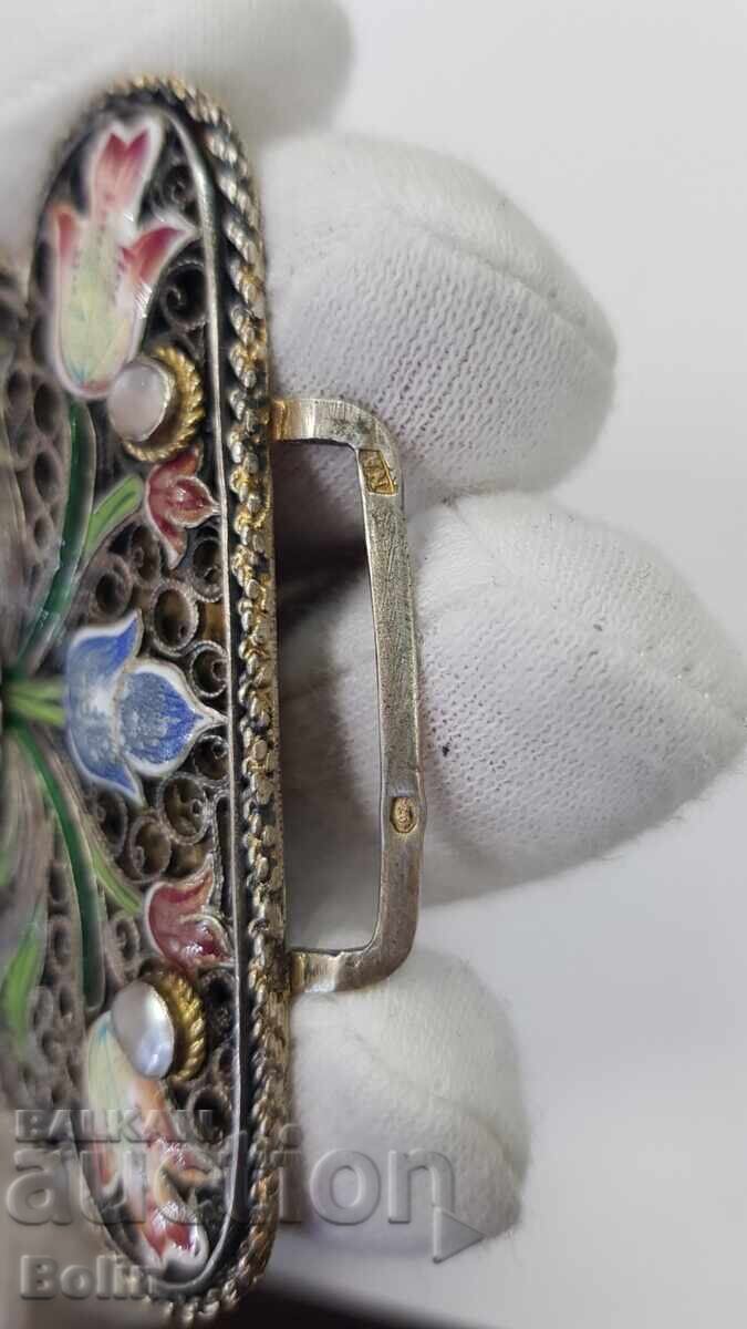 Livrarea Rară Austriacă, tocă, pafta, argint cu email - secolul al XIX-lea