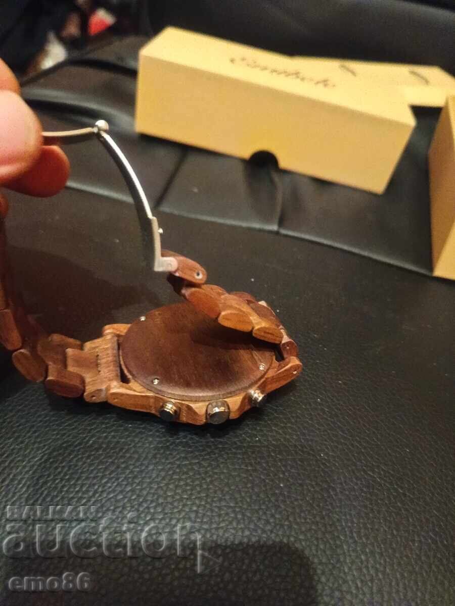 Доставка на Emibele дървен ръчен часовник с хронограф Доставка на Emibele дървен ръчен часовник с хронограф