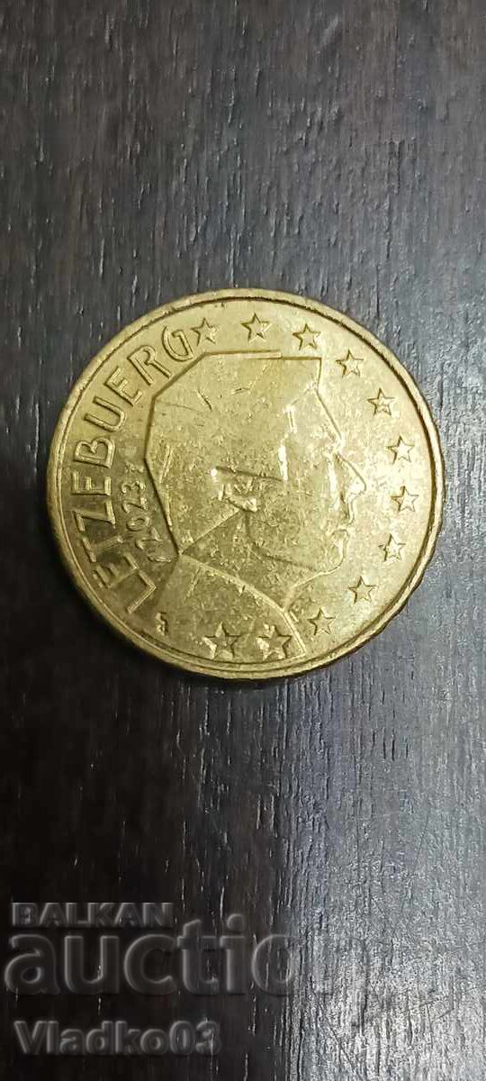 Luxemburg 10 eurocenți 2023 cu preț € 1.20 | 2.35 BGN