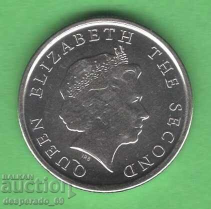 (¯`'•.¸ 10 cenți 2014 STATELE CARAIBELOR DE EST UNC ¸.•'´¯) cu preț € 1.60 | 3.13 BGN