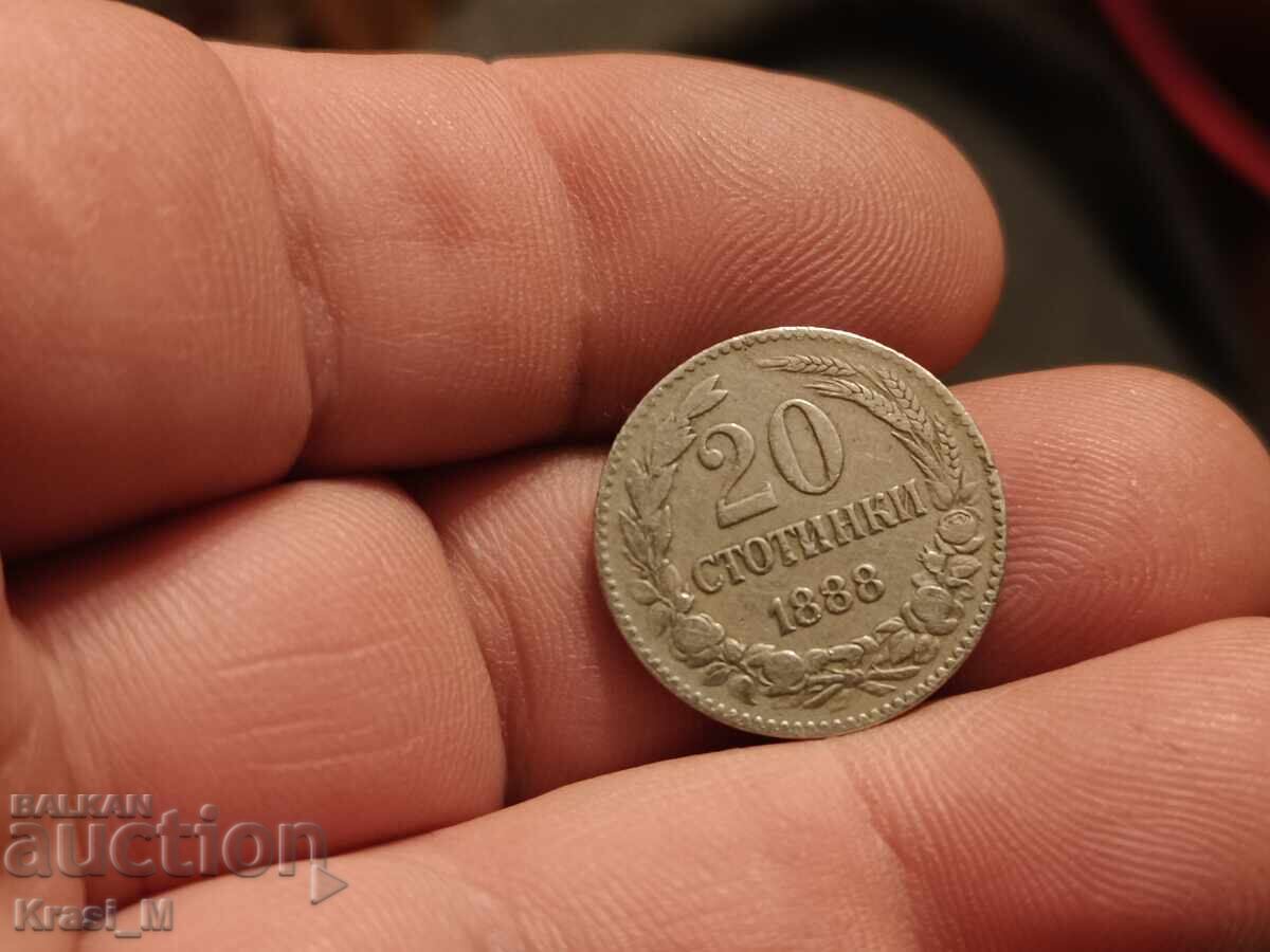 Monedă 20 de bani 1888 Monedă 20 de bani 1888