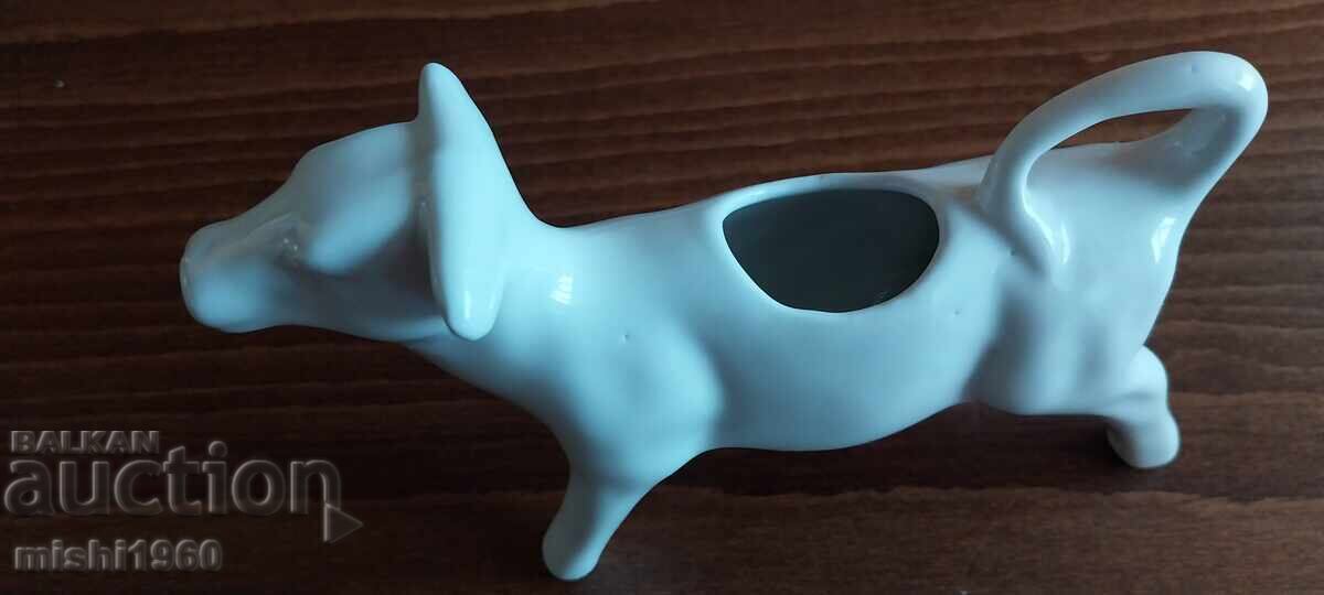 Auction  Porcelain creamer cow