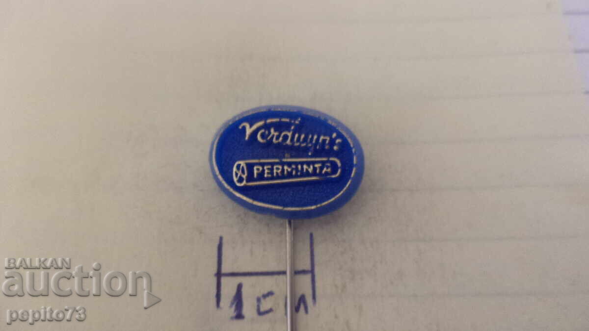Διαφημιστικό σήμα, Perminta, μάρκα μπισκότων με τιμή € 1.00 | 1.96 BGN