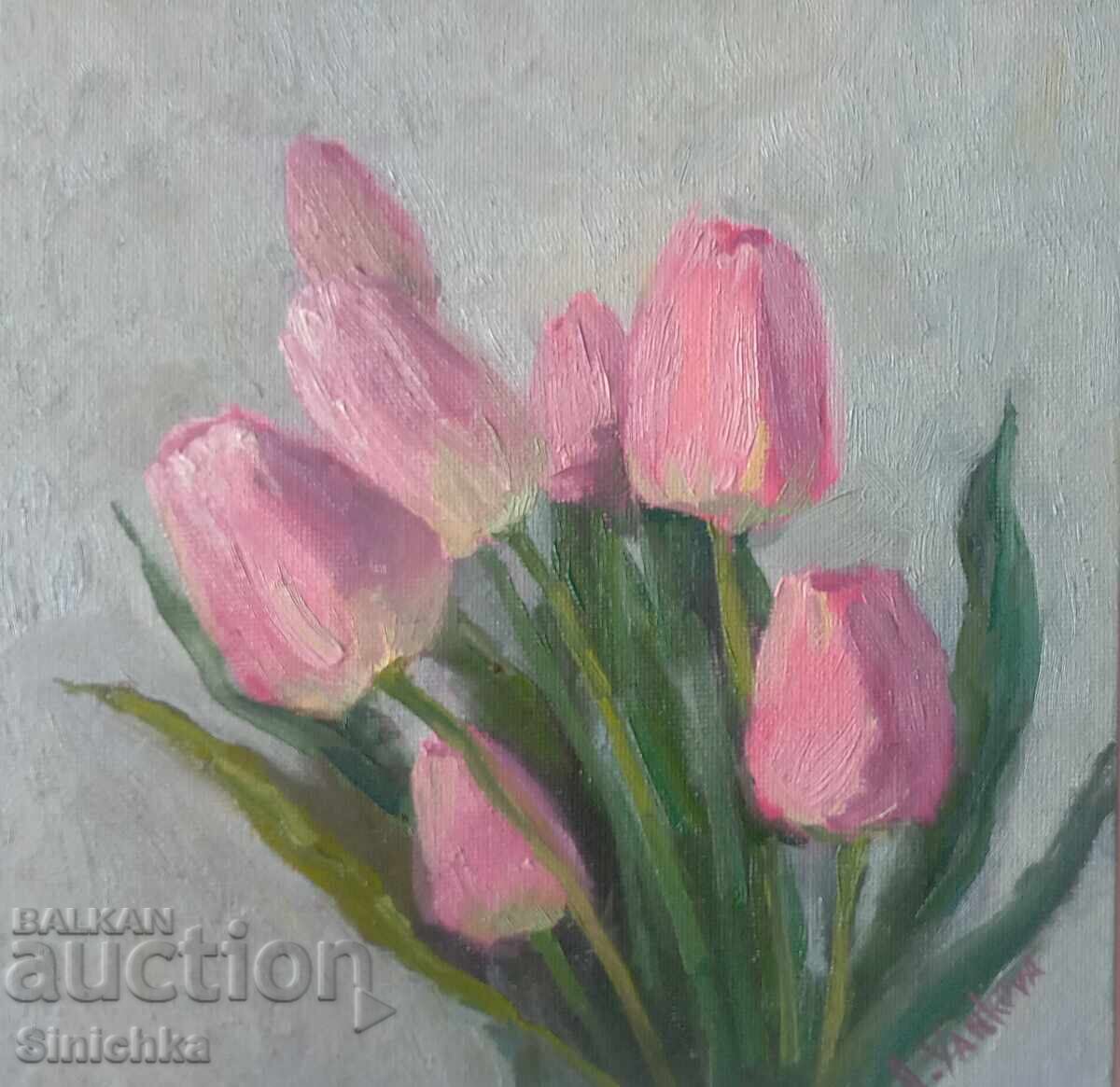 Lalele. Flori. Tablou Lalele. Flori. Tablou