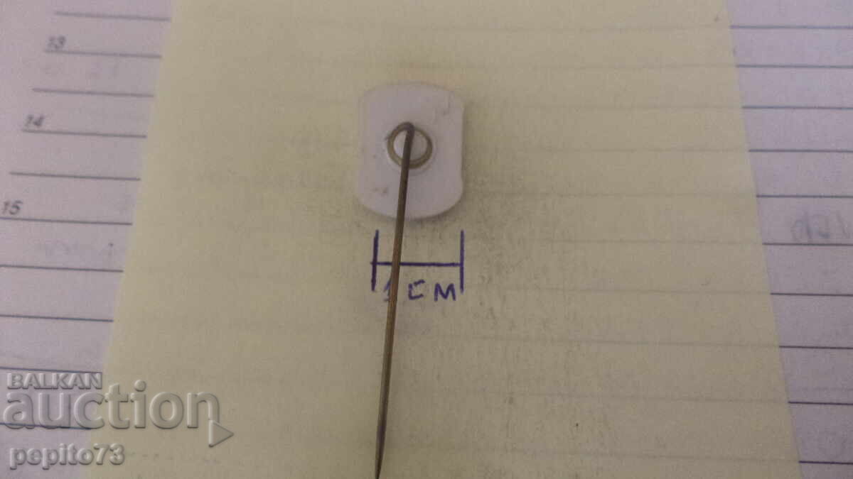 Delivery of Advertising badge, Lakkolith, paint brand