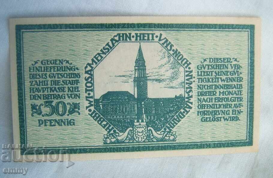 Bancnotă / voucher de 50 de pfennig, Germania 1918 cu preț € 1.50 | 2.93 BGN