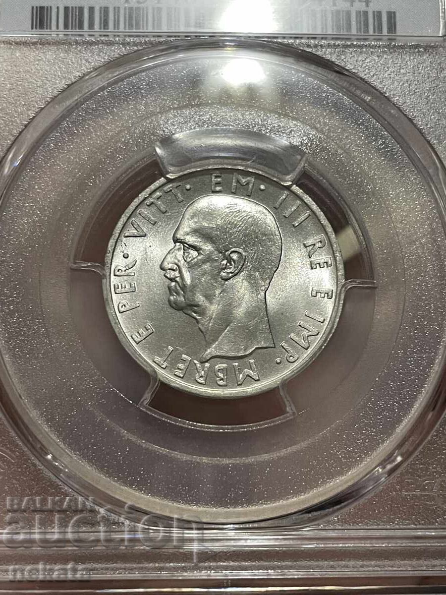 Албания, 5 Лек 1939 г. MS64 PCGS с цена € 210.00 | 410.73 лв.