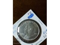 Малта 1 лира 1973 г.сребро.