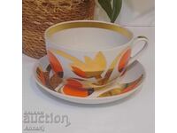 Set dublu de ceai din porțelan rusesc