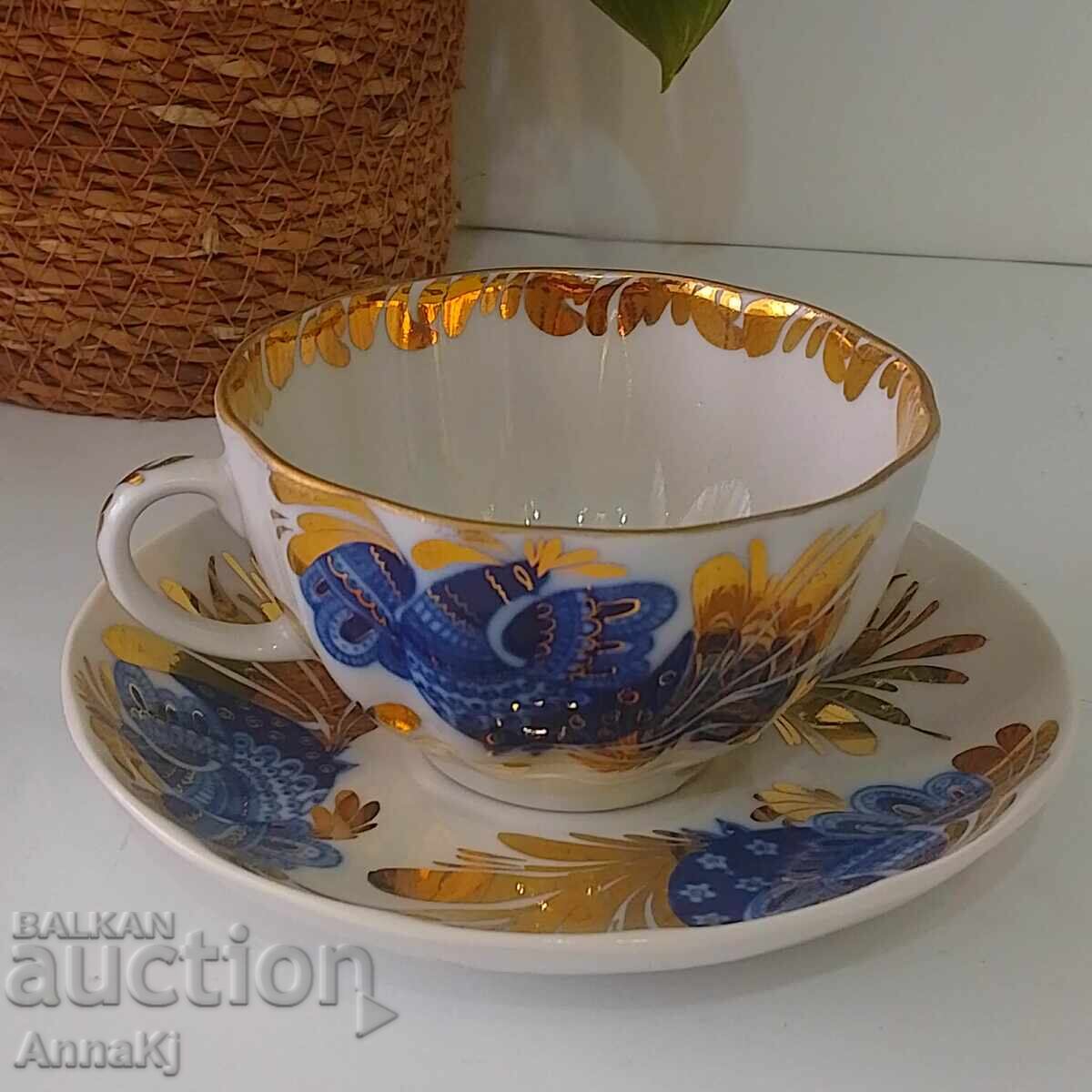 Set dublu de ceai din porțelan rusesc