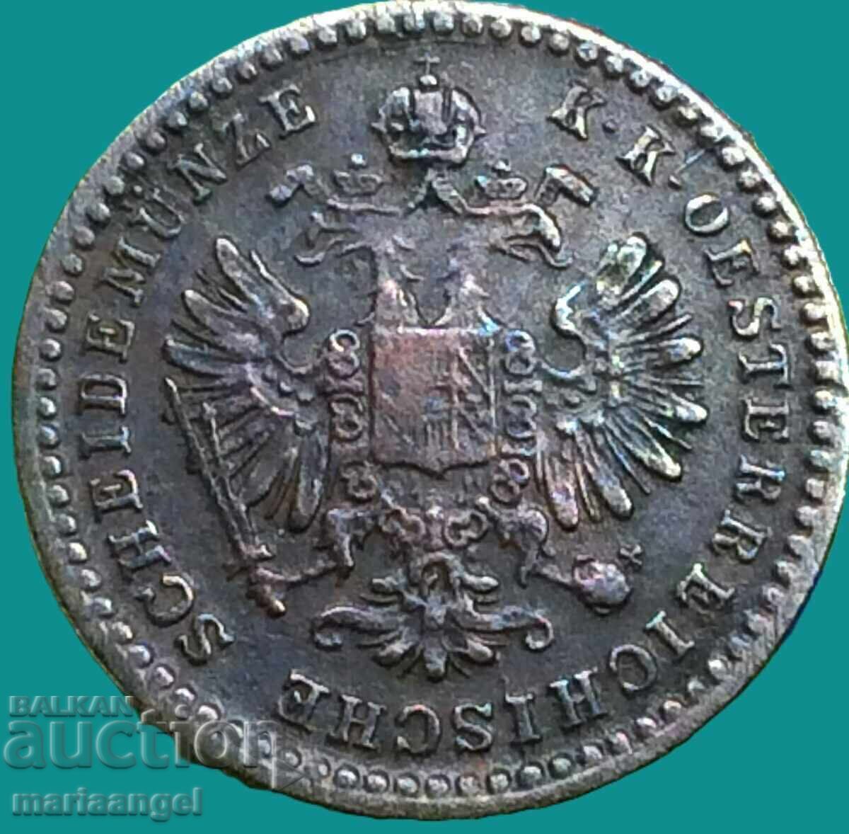 5/10 кройцер 1865 Cолдо А-Вена Австрия за Италия с цена € 24.00 | 46.94 лв.