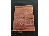 Old leather wallet
