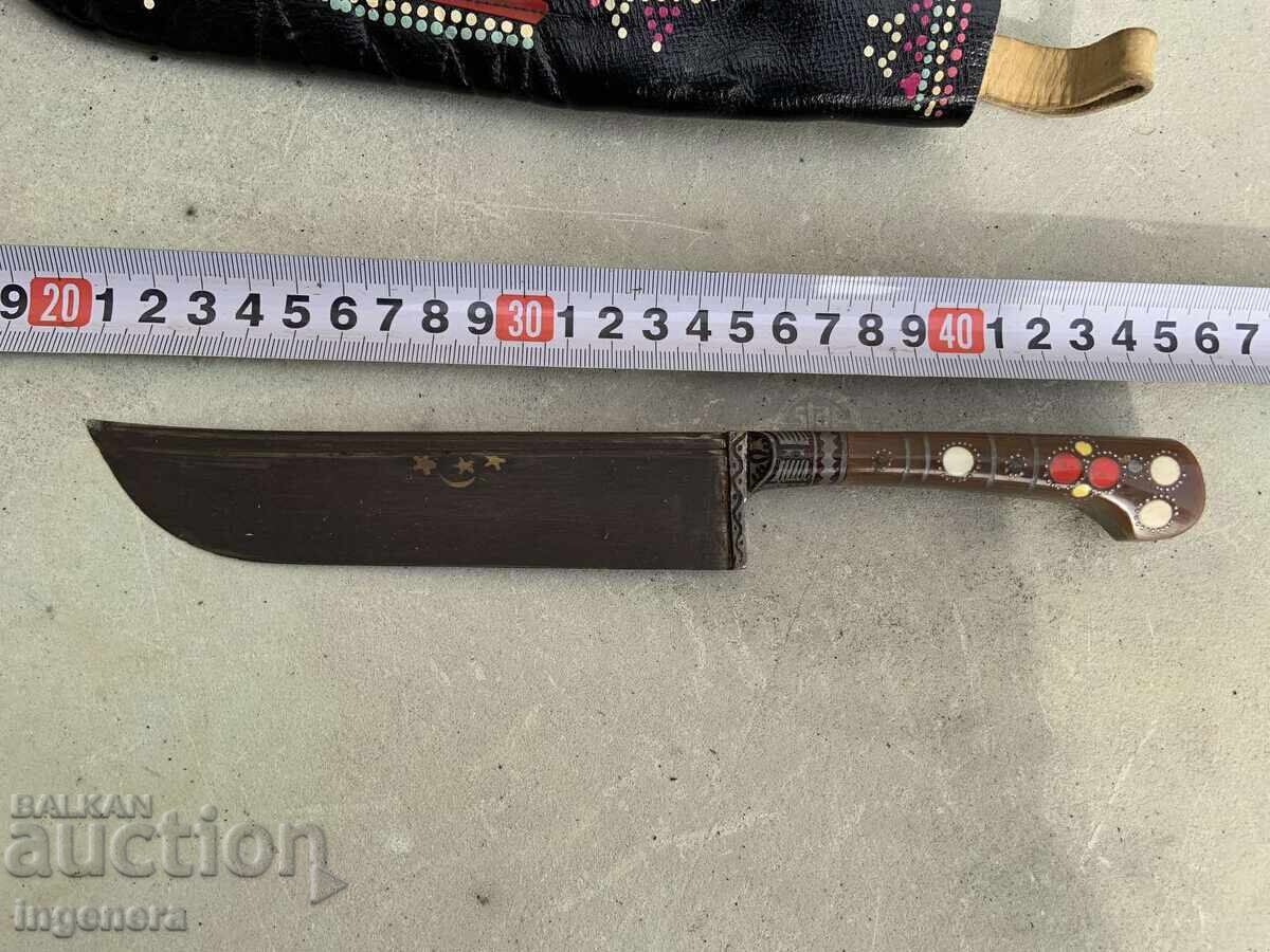 НОЖ КАМА ОСТРИЕ ОБКОВ ИНТАРЗИЯ ОРИГИНАЛ КАНИЯ с цена € 79.00 | 154.51 лв.