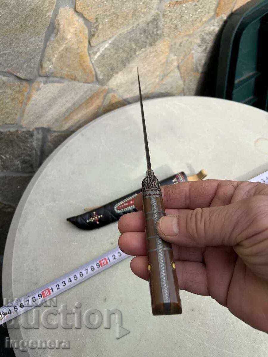 НОЖ КАМА ОСТРИЕ ОБКОВ ИНТАРЗИЯ ОРИГИНАЛ КАНИЯ - 7