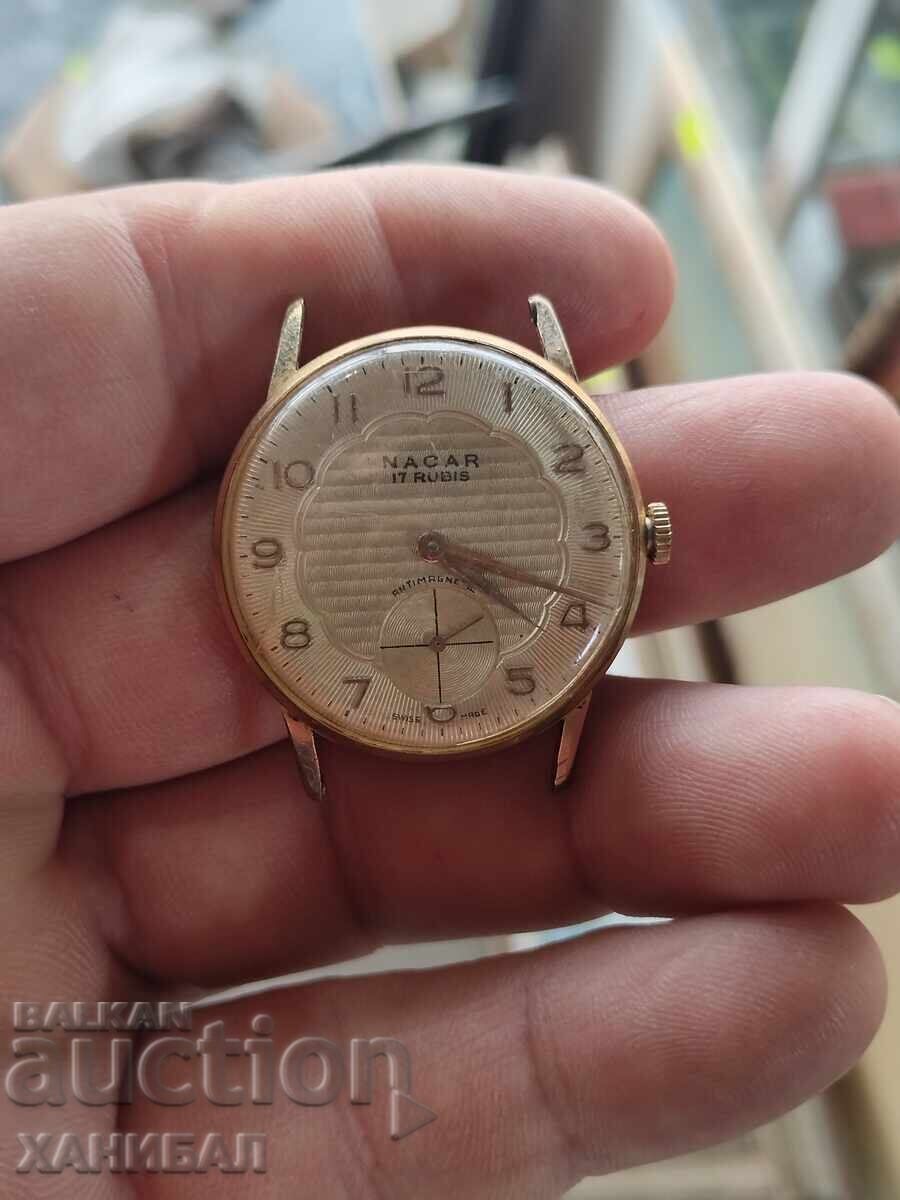 Gold-plated Swiss Watch NACAR 17 Jewels with price € 65.00 | 127.13 BGN Gold-plated Swiss Watch NACAR 17 Jewels with price € 65.00 | 127.13 BGN