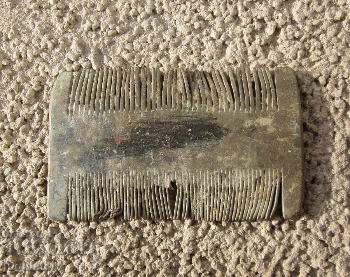 Autentic pieptene vechi din bronz bulgăresc de Renaștere - 5