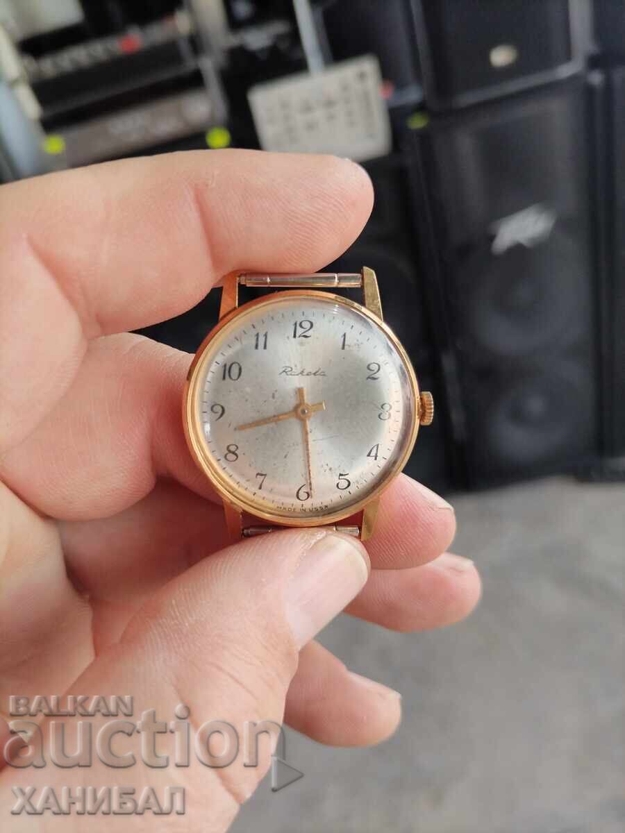 ПОЗЛАТЕН ЧАСОВНИК РАКЕТА АУ-10 РАБОТЕЩ с цена € 60.00 | 117.35 лв.