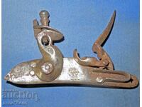 Работещ Английски Армейски механизъм за Кремъчна пушка пищов