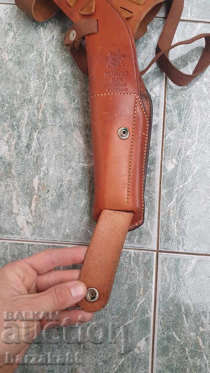 Παλιός δερμάτινος θήκη για Πιστόλι Bianchi - 7