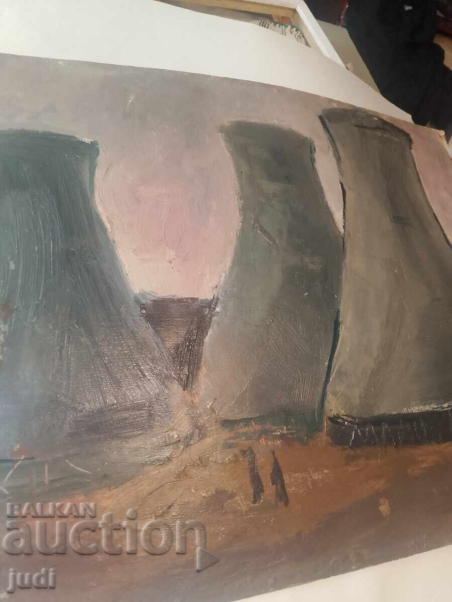 Найден Петков маслена картина двустранна - 5 Найден Петков маслена картина двустранна - 5