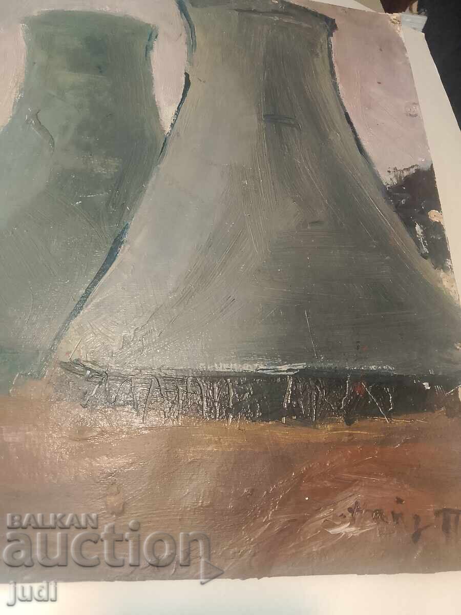 Найден Петков маслена картина двустранна - 7 Найден Петков маслена картина двустранна - 7