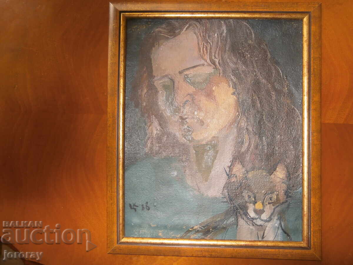 Portret m.b. plătit C. Kosturkova 28x35cm