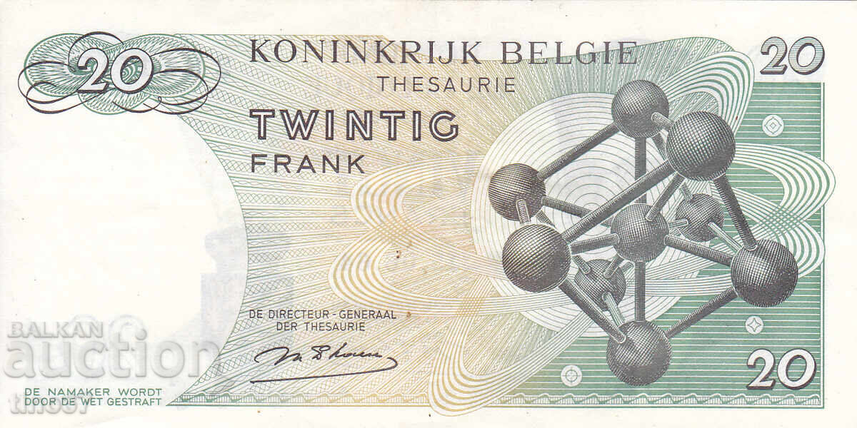 Δημοπρασία tino37- ΒΕΛΓΙΟ - 20 ΦΡΑΓΚΟ - 1964- XF