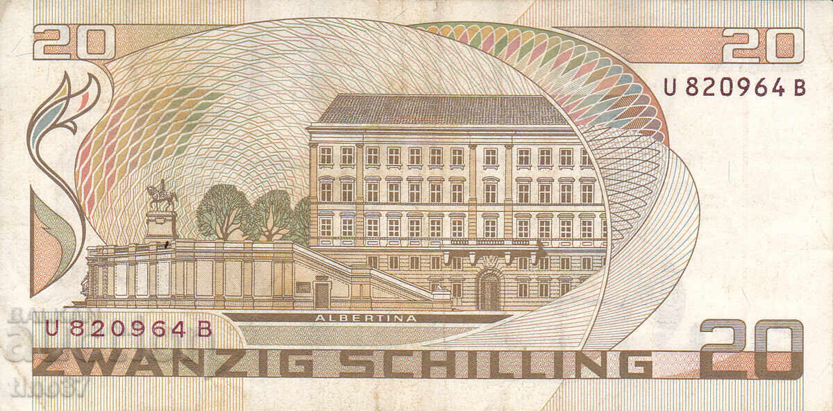 Auction  tino37- AUSTRIA - 20 SCHILLINGS - 1986 - VF