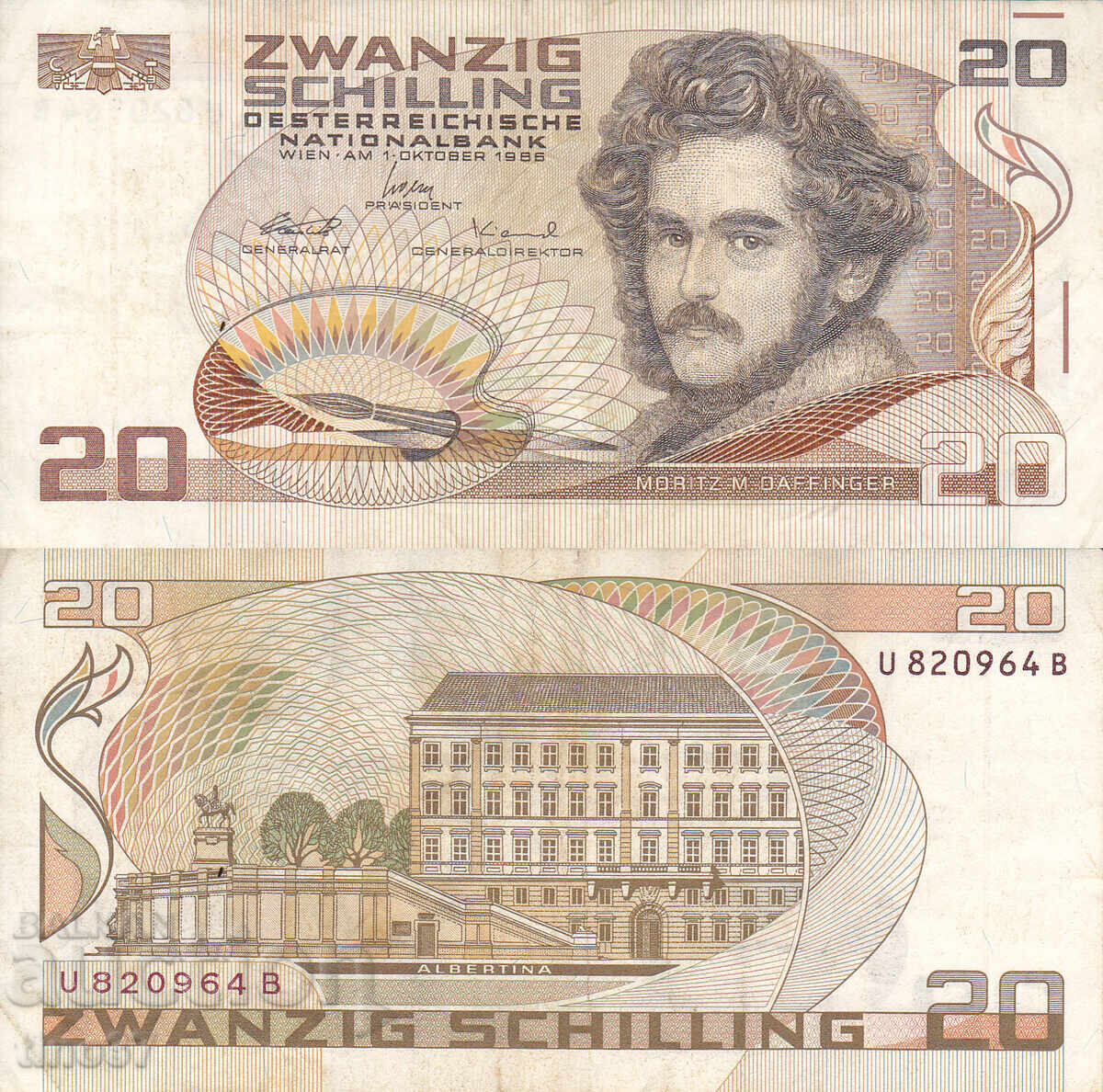 tino37- AUSTRIA - 20 SCHILLINGS - 1986 - VF