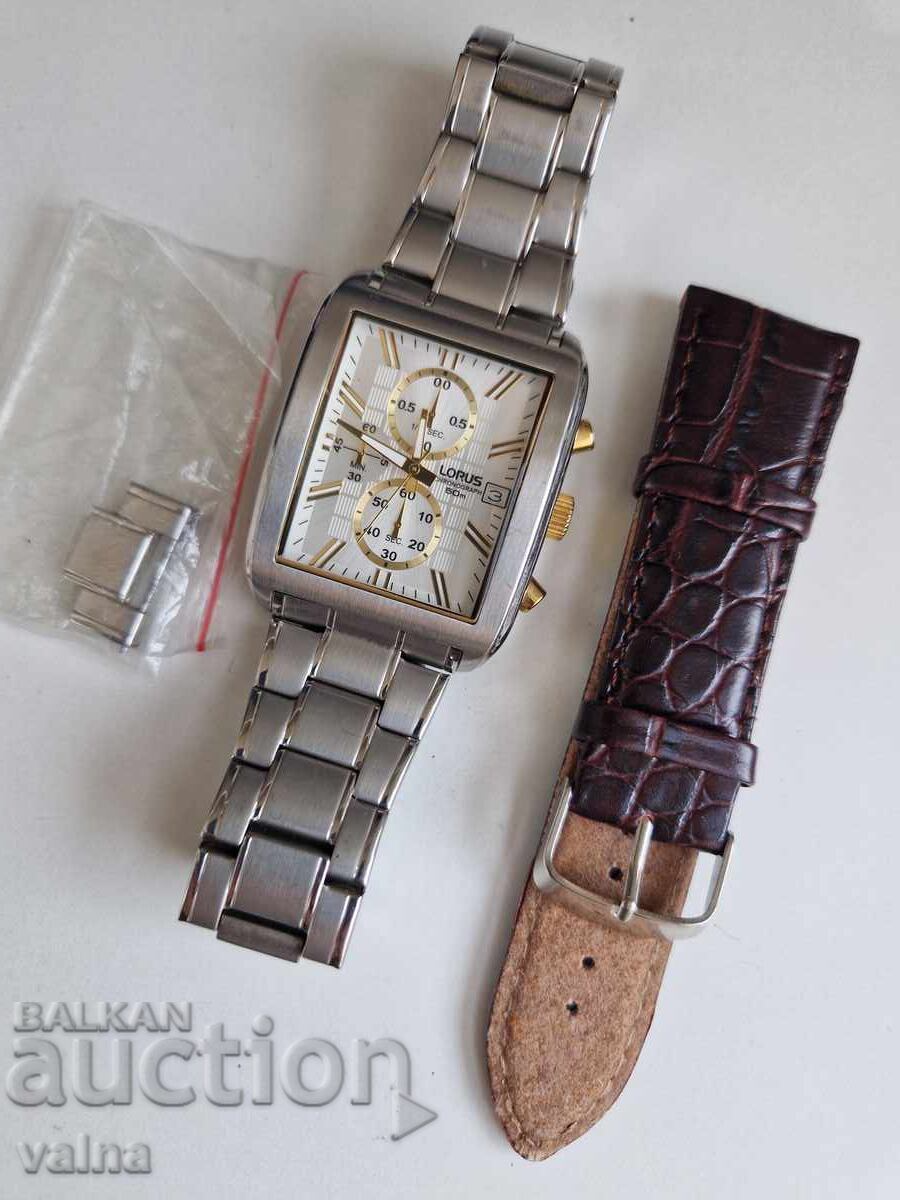 LORUS by Seiko, quartz χρονογράφος, XL κάσα 39 x 50mm, Japan