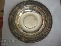 Old silver-plated ashtray