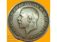 Marea Britanie 1/2 Penny 1930 George VI Bronz