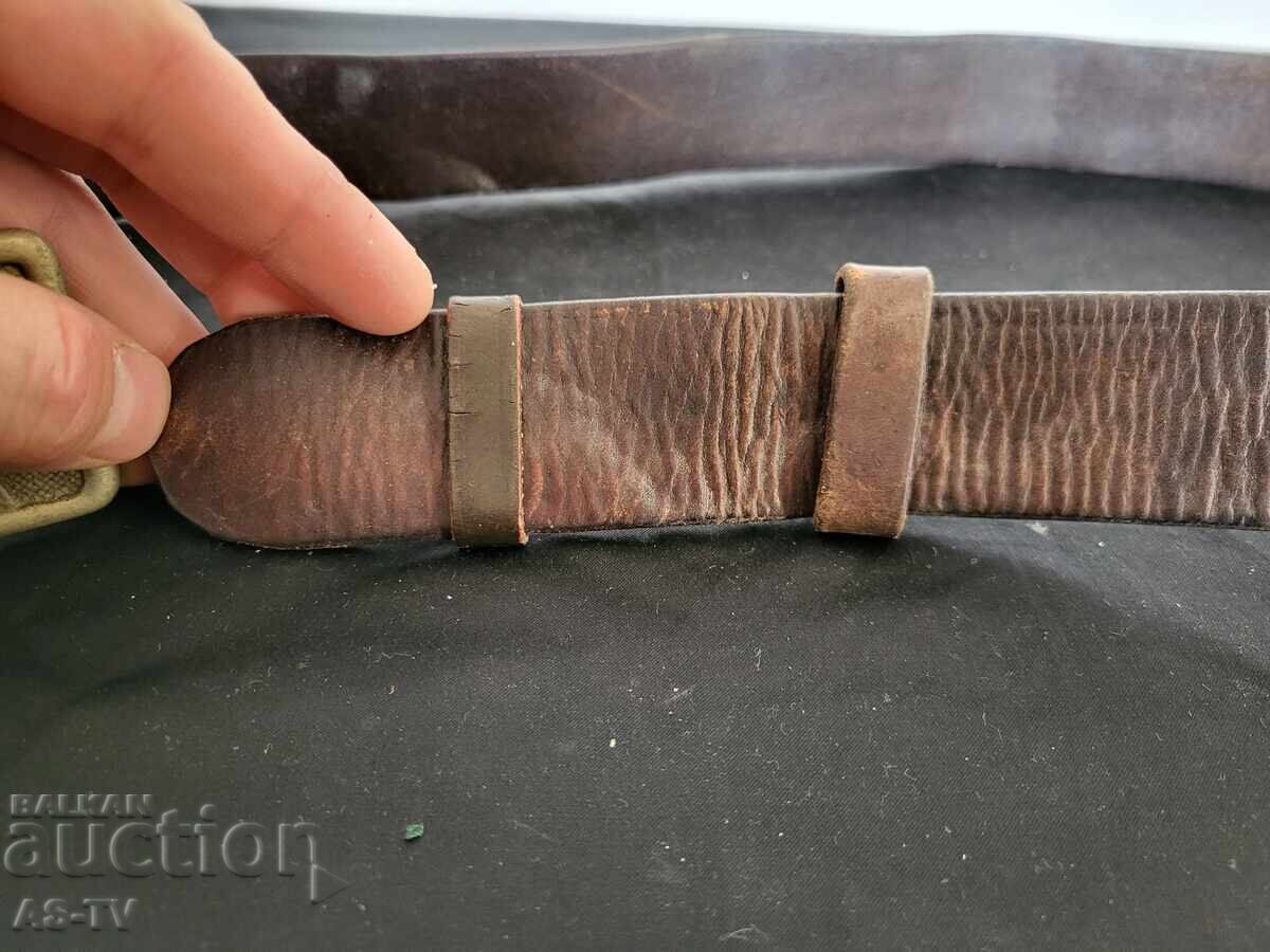 Centură militară veche / cataramă - 5