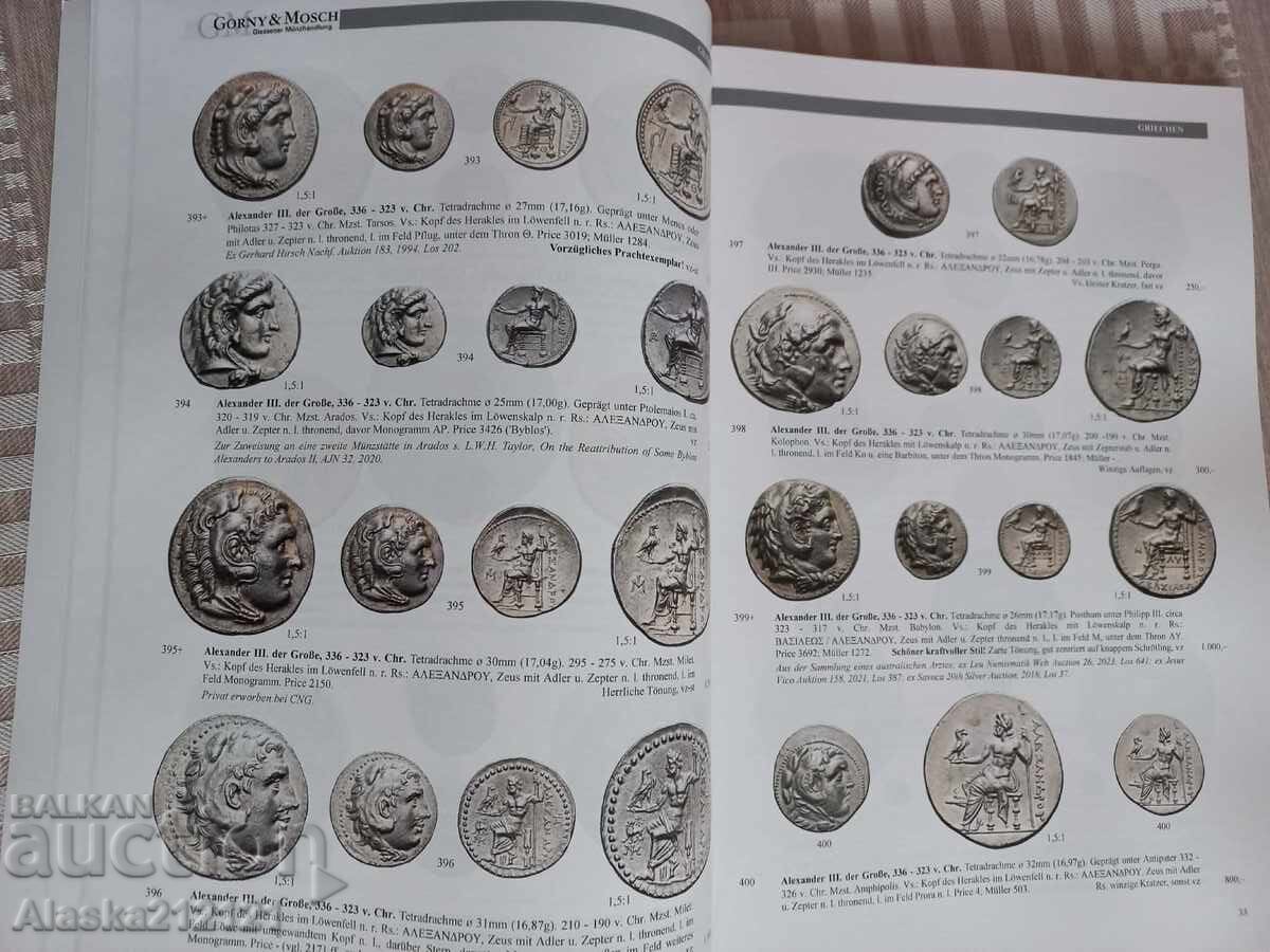 Licitație Numismatică - Catalog de monede antice Gorny & Mosch
