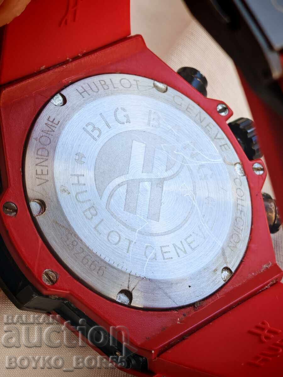Licitație Model rar Ceas de mână bărbătesc HUBLOT Red Magic 50 mm